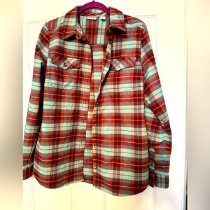 LL Bean women’s flannel button down - Size M